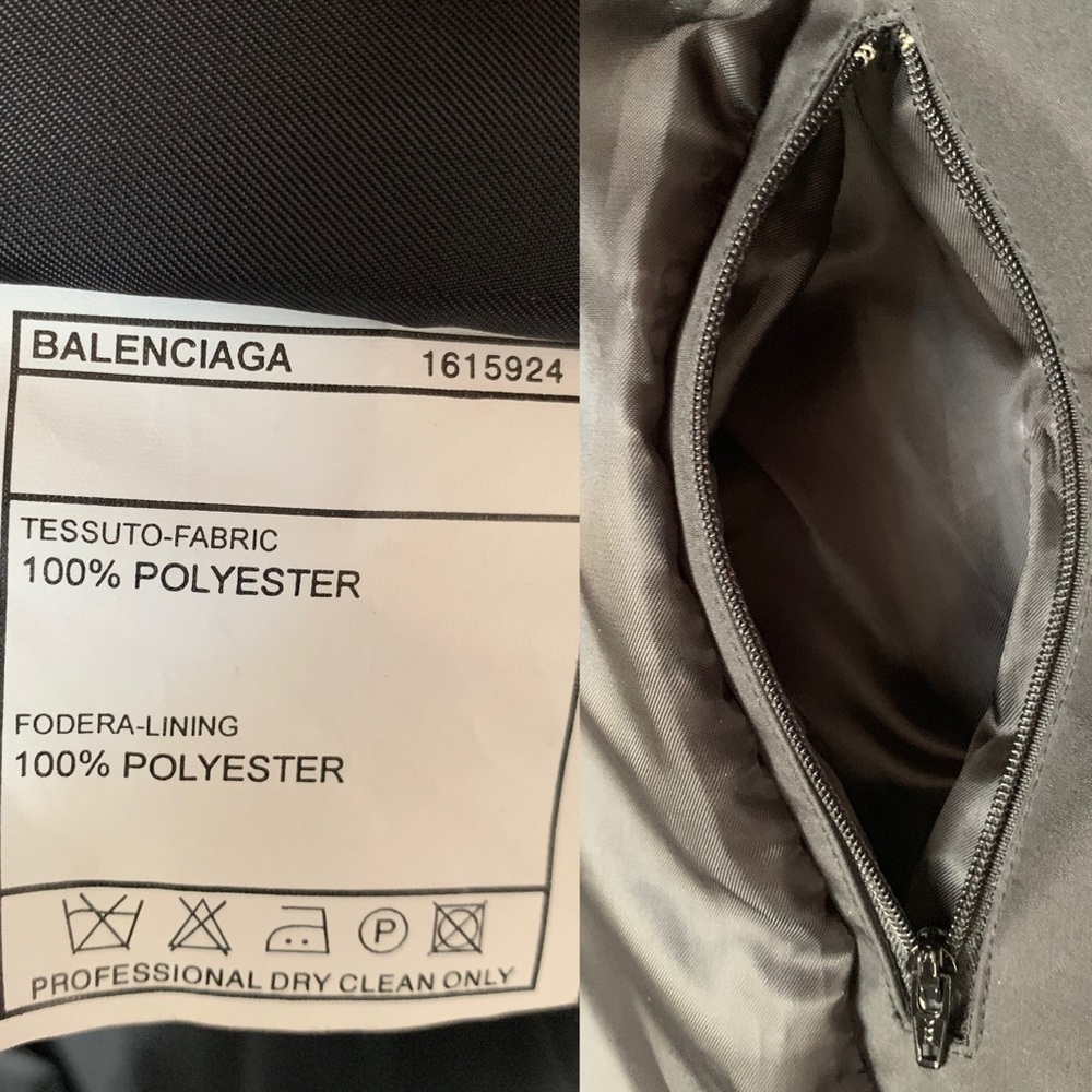 Balenciaga Paris Men’s Black Coat Jacket Size 4 Padded Insulated Lined Designer - Picture 5 of 9